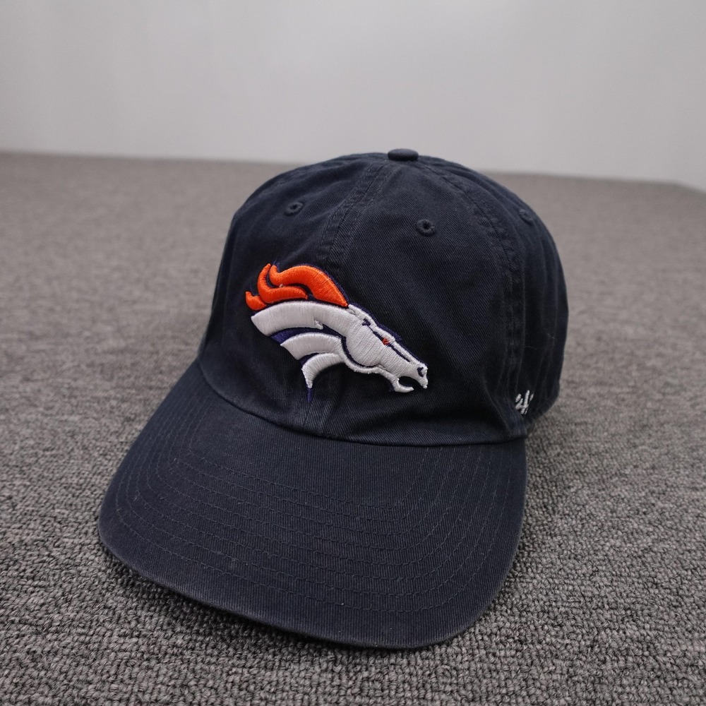 Denver Broncos Hat Cap Strap Back Mens One Size Blue NFL Dad Football '47